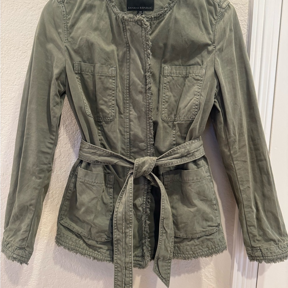 Banana Republic Women's Olive Utility Jacket
